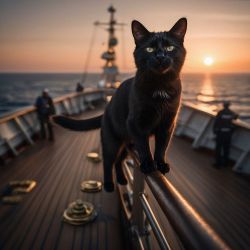 cat on Titanic