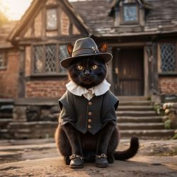 Pilgrim cat