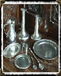 pewter dinnerware