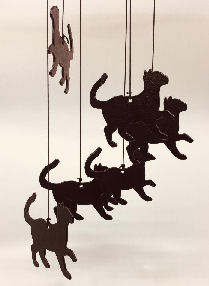 cat wind chime