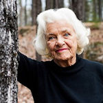 woman with white hair