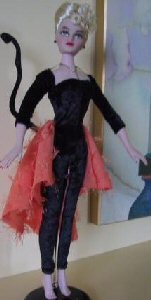 Salem as Barbie doll