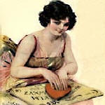 woman at Ouija board