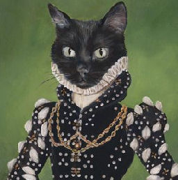 cat in Tudor attire