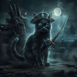 ghost of pirate cat