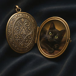 cat in locket