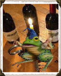 candle and wine bottles