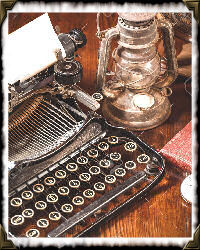 old-fashioned typewriter